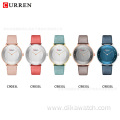 CURREN 9033 Famous Brand Watch Hot Sale Women's Watches With Leather Band Quartz Waterproof Clock Ladies Wrist Watch Wholesale